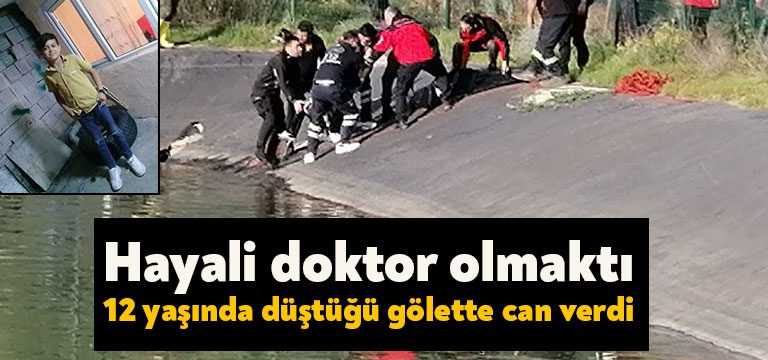 Kocaeli’nin Gebze ilçesinde gölete düşen ve 1 saat çalışmanın ardından