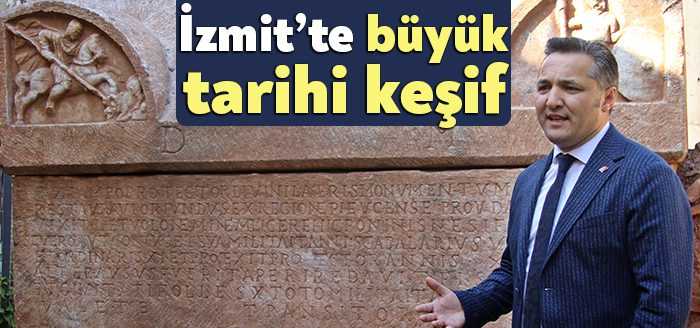 Kocaeli'de Anadolu'da ilk defa 'imparatorun koruyucusu' unvanını taşıyan lahit keşfedildi.