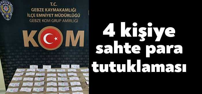 Kocaeli'de polis ekipleri tarafından otomobilde yapılan çok sayıda sahte para