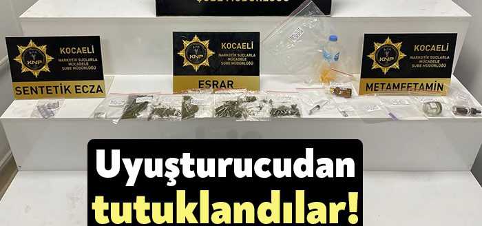 Kocaeli'de polis ekipleri tarafından düzenlenen üç faklı uyuşturucu operasyonunda gözaltına