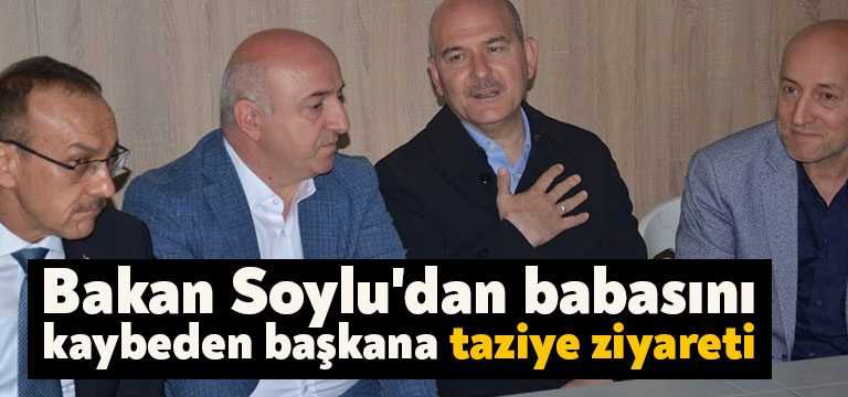 İçişleri Bakanı Süleyman Soylu, babasını kaybeden Darıca Belediye Başkanı Muzaffer