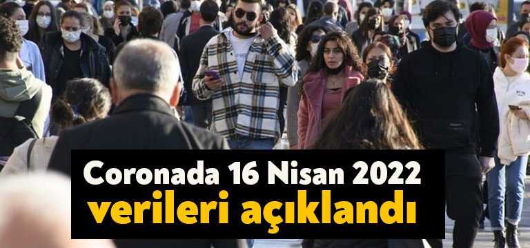 Sağlık Bakanlığı, Türkiye’nin günlük COVID-19 tablosunu açıkladı. 16 Nisan’a ait