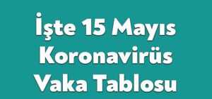15 Mayıs Korona Tablosu