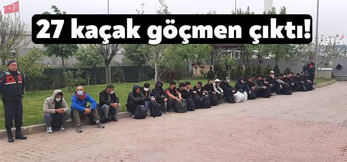 Kocaeli'de durdurulan bir araçtan, yurda yasa dışı yollarla giriş yapan