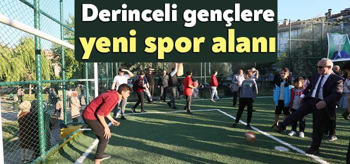 Derince Belediye Başkanı Zeki Aygün’ün çocuklara armağanı olan yeni spor