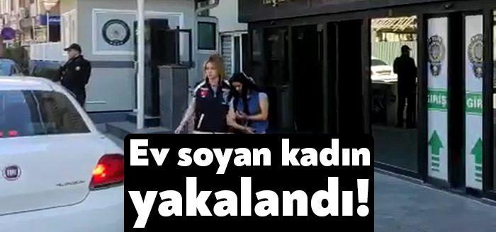Kocaeli'nin Gebze ilçesinde bulunan bir evde hırsızlık yaptıktan sonra yakalanan