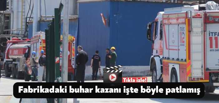 Kocaeli’nin Kartepe ilçesinde bakım yapıldığı esnada patlayan buhar kazanı güvenlik