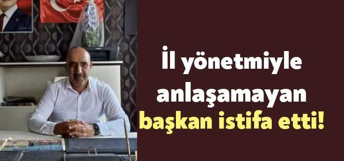 Gelecek Partisi Fesih Telli, il yönetimiyle yaşadığı problemler nedeniyle istifa