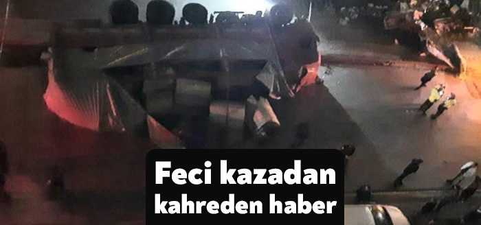 Kocaeli'nin Gebze ilçesinde freni boşalan kamyonun çarpması neticesinde ağır yaralanan