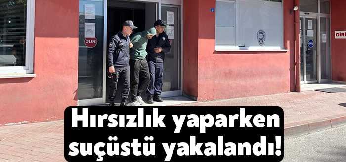 Karamürsel 4 Temmuz Mahallesinde açıkta bırakılan malzemeleri çalmak isteyen bir