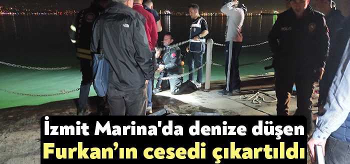 İzmit Sahil Marina mevkisinde alkol aldıktan sonra denize düşen iki