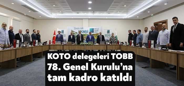 Kocaeli Ticaret Odası başta olmak üzere ülkemizde faaliyet gösteren 365