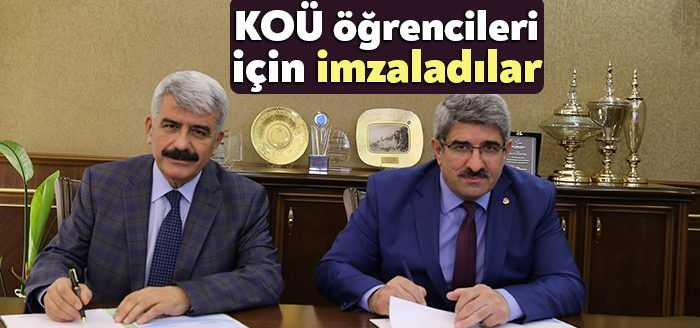 Kocaeli Ticaret Odası ile Kocaeli Üniversitesi arasında, staj ve kariyer