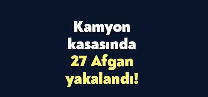 Kocaeli İl Jandarma Komutanlığı ekiplerinin kontrolleri sırasında bir kamyon kasasından