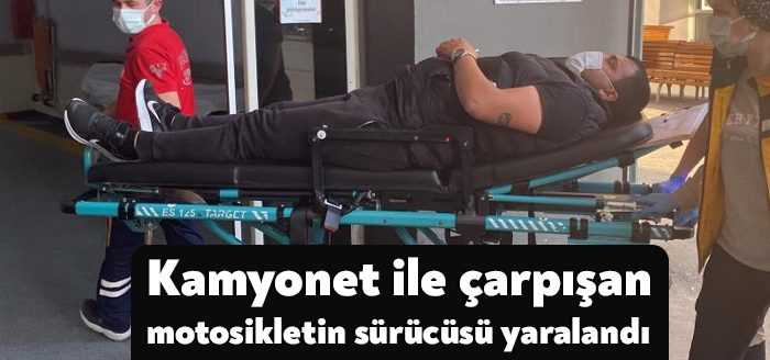 Kocaeli’nin Darıca ilçesinde kamyonet ile çarpışan motosikletin sürücüsü yaralandı.