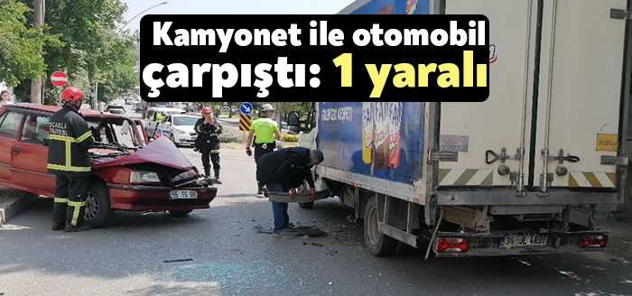 Kocaeli’nin Gebze ilçesinde kamyonet ile otomobilin çarpışması neticesinde meydana gelen