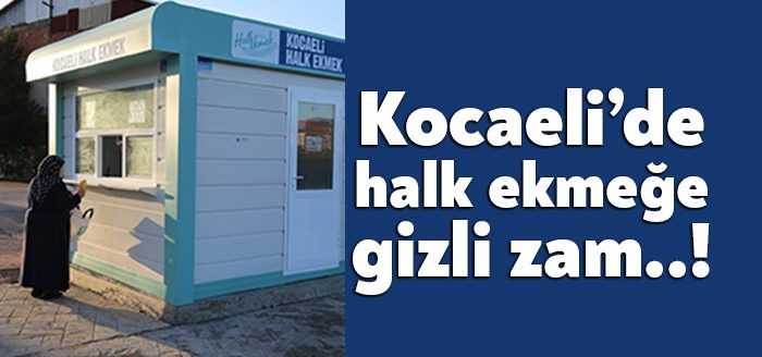 Kocaeli'de ‘Halk Ekmek’ büfelerinde satışı yapılan halk ekmekte gramaj düşürüldü