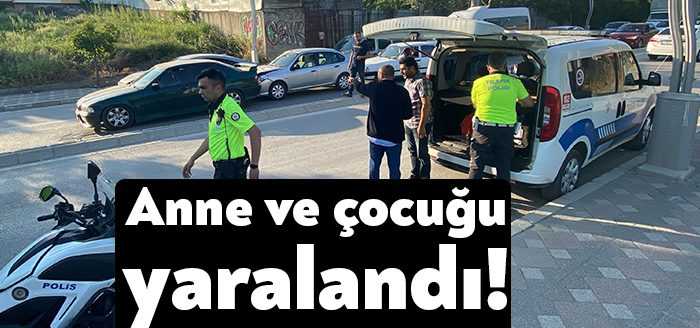  Kocaeli'nin Darıca ilçesinde iki otomobilin çarpışması neticesinde meydana gelen kazada,