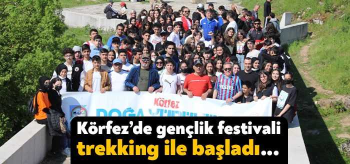 Körfez Gençlik Festivali kapsamında ilk etkinlik trekking oldu. Tüpraş 50.