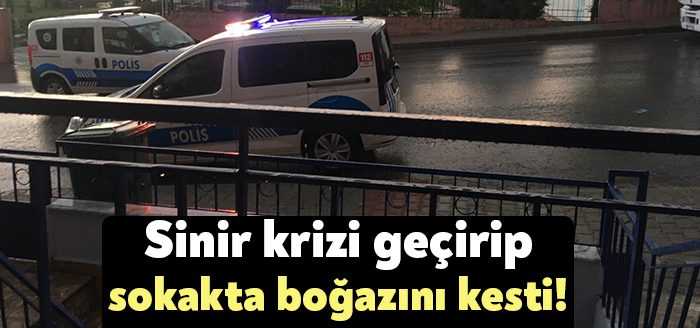 Körfez Çamlıtepe Mahallesinde sinir krizi geçiren 27 yaşındaki S.D. elindeki