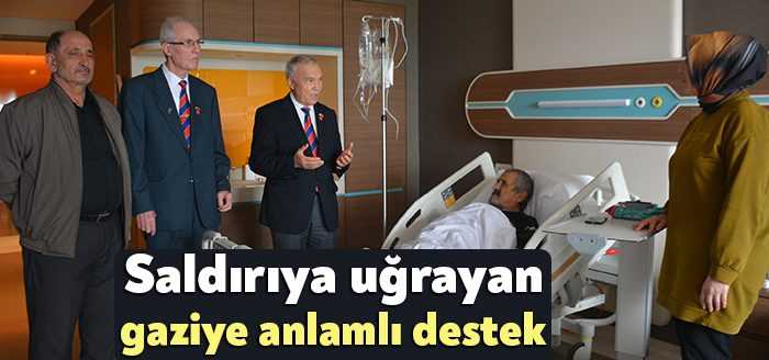 Kocaeli'de geçen hafta saldırıya uğrayan Kıbrıs gazisi Abdullah Al’a Türkiye