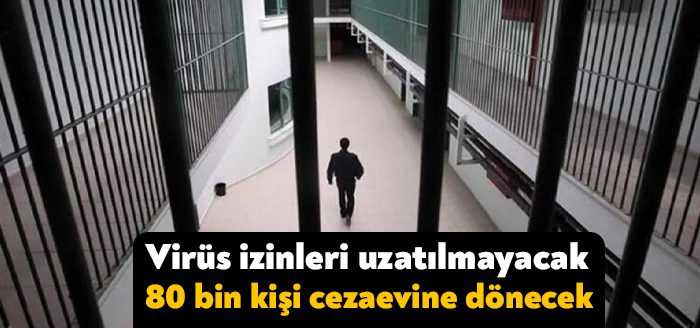 Koronavirüs salgını nedeniyle açık cezaevlerinde kalan tutuklu ve hükümlere uygulanan
