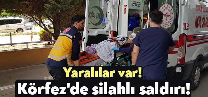 Körfez Çamlıtepe Mahallesinde bir kişi evde bulunan 2 kişiyi ve