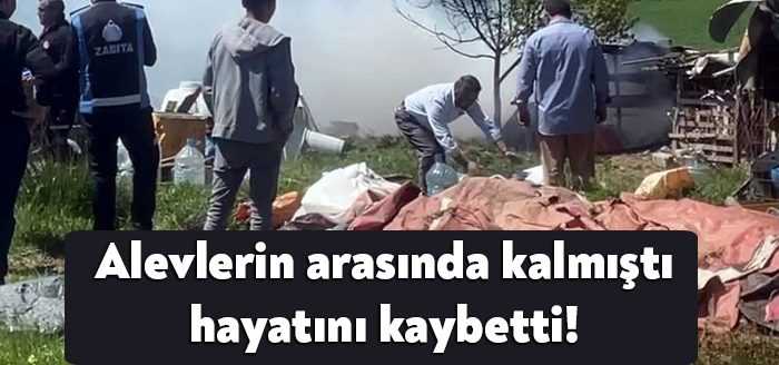 Sakarya’nın Kaynarca ilçesinde koyun ağılının yanındaki barakada çıkan yangına müdahale
