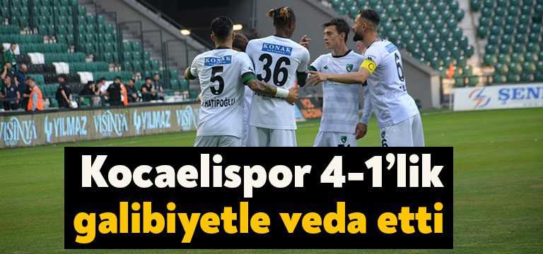 Geçen hafta 1.ligden düşmesi kesinleşen Kocaelispor sezonun son maçında evinde