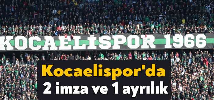 TFF 2. Lig’e düşen Kocaelispor’da Semih Karadeniz ve Diogo Özçakmak’ın