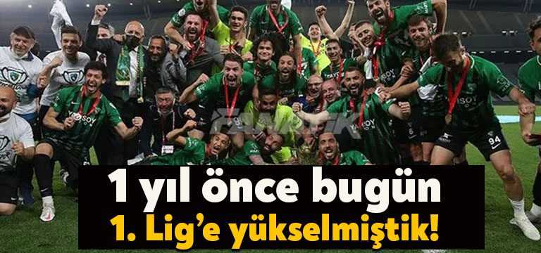 Kocaelispor geçen sene bugün (28 Mayıs 2021) 1. Lig’e yükselmişti!