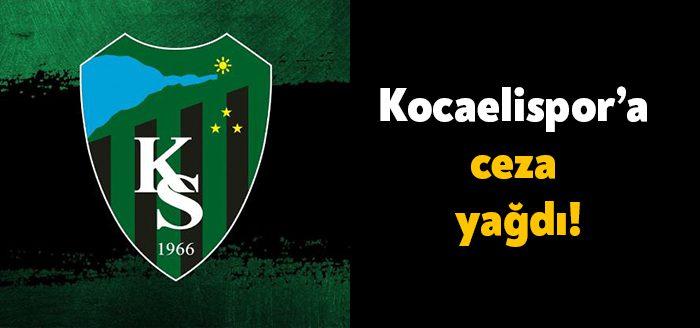 Kocaelispor’un Altınordu ile 2-2 berabere kaldığı maçın cezaları belli oldu.