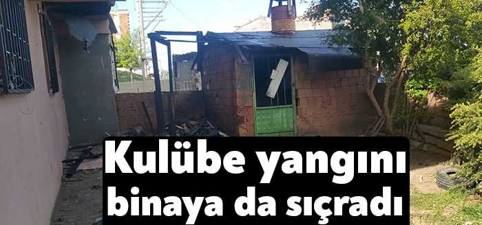Kocaeli’nin Dilovası ilçesinde bir kulübede çıkan yangın, hemen bitişiğindeki binaya