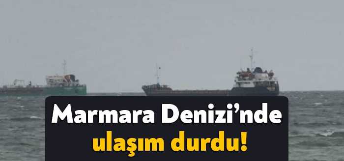 Meteoroloji Genel Müdürlüğü'nün uyarılarından sonra Marmara Denizi’nde poyraz etkisini göstermeye