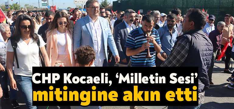 CHP'nin İstanbul Maltepe'de düzenlediği 'Milletin Sesi' mitingine vatandaşlar büyük ilgi
