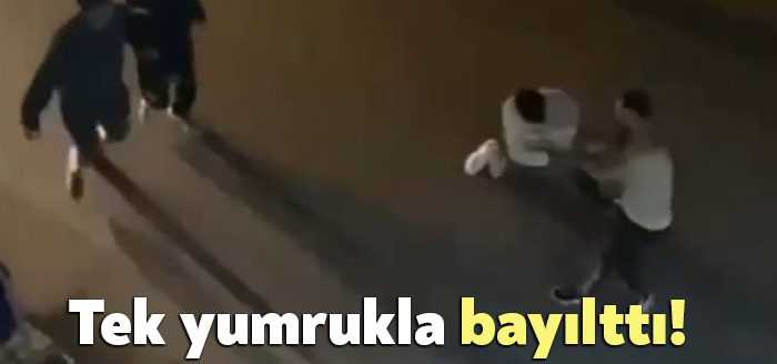 Kocaeli’nin İzmit ilçesinde bir kişi, tartıştığı şahsı tek yumrukla bayıltarak