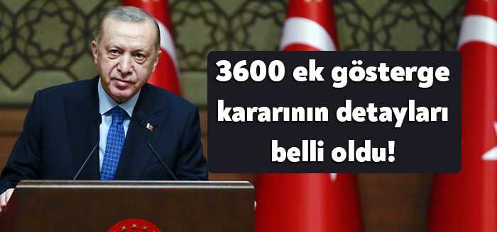 Cumhurbaşkanı Erdoğan, kabine toplantısı sonrası 3600 ek gösterge konusunda açıklama
