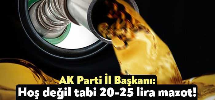 Ak Parti Kocaeli İl Başkanı Mehmet Ellibeş akaryakıt, elektrik ve