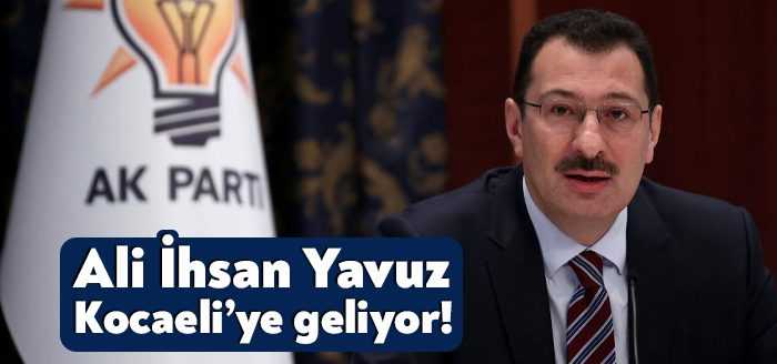Ak Parti Seçim İşlerinden Sorumlu Genel Başkan Yardımcısı Ali İhsan