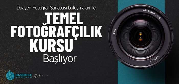 Başiskele Belediyesi,  fotoğraf sanatına meraklı vatandaşlar için Temel Fotoğrafçılık Kursu
