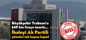 Kocaeli Büyükşehir Belediyesi’nin Trabzon tanıtımı Ak Partili Gökhan Meriç’e gitti