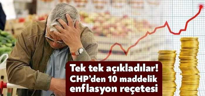 Enflasyonun en büyük halk düşmanı olduğunu belirten CHP Sözcüsü Faik
