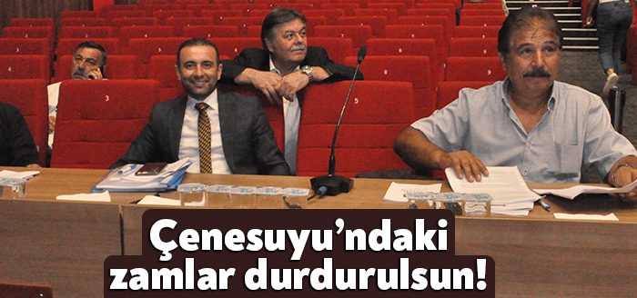 Kocaeli Büyükşehir Belediye Meclisi’nde Derince Belediyesi’nin Çenesuyu’na yapılan zamları gündeme
