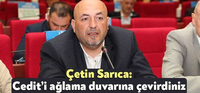 İzmit Belediye Başkanvekili Çetin Sarıca, Cedit Mahallesi sakinlerinin mağduriyeti üzerinden