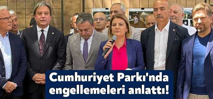 İzmit Belediye Başkanı Fatma Kaplan Hürriyet bugün Cumhuriyet Parkı'nda önemli