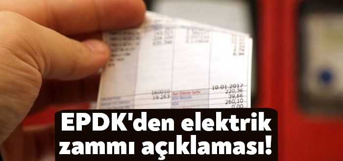 EPDK Başkanı Yılmaz "Kurumumuzun gündeminde elektrikte herhangi bir tarife değişikliği