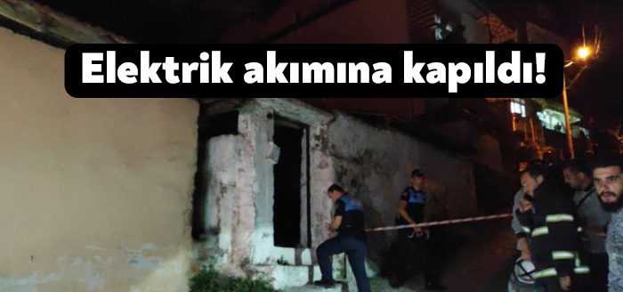 Kocaeli’de elektrik akımına kapılan bir şahıs yaralanırken evde çıkan yangını