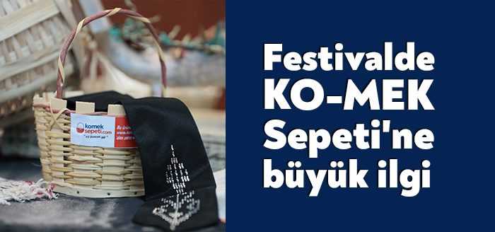 Büyükşehir’in katkılarıyla düzenlenen alışveriş festivalinde, el emeği, göz nuru KO-MEK