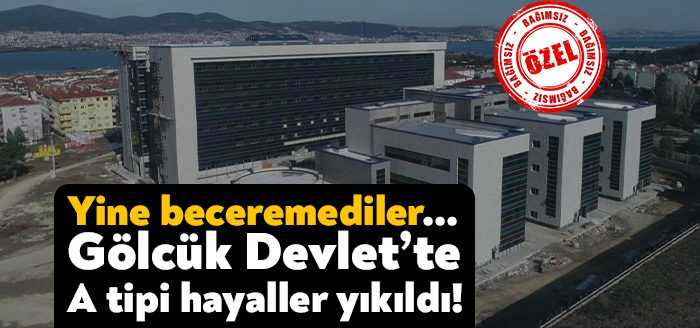 2016 yılında temeli atılan, 2020’de inşaatı duran Gölcük Devlet Hastanesi