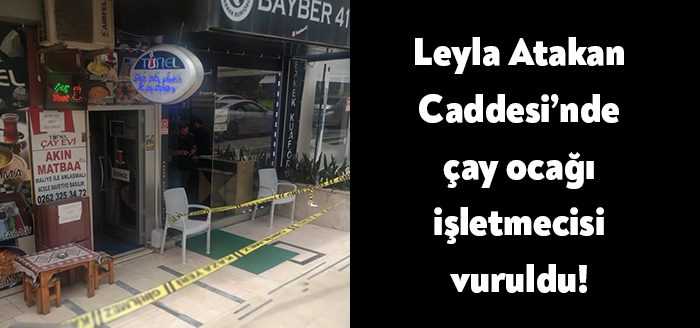 İzmit Leyla Atakan Caddesi üzerinde bulunan çay ocağında çıkan tartışmada